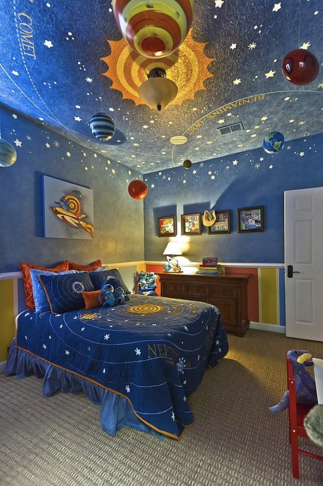 Creative and Eye-catching Ceiling Design Ideas for Kids' Bedrooms ➤ Discover the season's newest designs and inspirations for your kids. Visit us at www.circu.net/blog/ #KidsBedroomIdeas #CircuBlog #MagicalFurniture @CircuBlog
