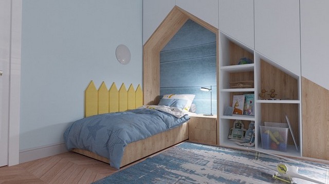 CDF Design Studio's Dreamy Geometrical Kids Bedroom