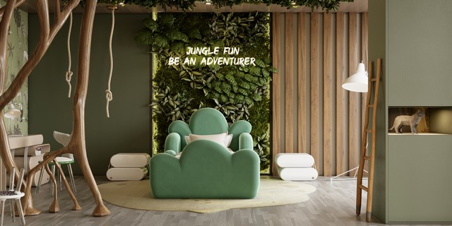 Kids Bedroom Inspirations - The Jungle Room Bed Nook