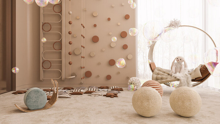 A Neutral-Gender Kids' Room By ISTO Architecture