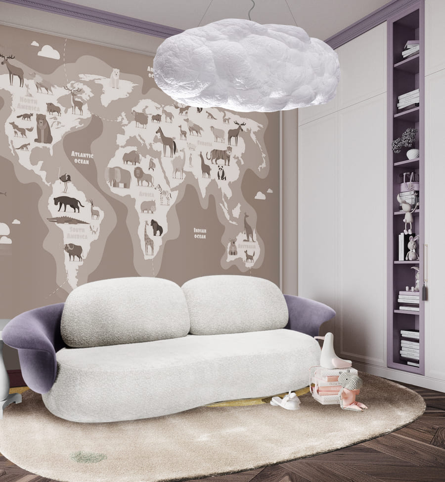 Luxury Kids' Bedroom Inspirations With The Cloud Suspension Lamp