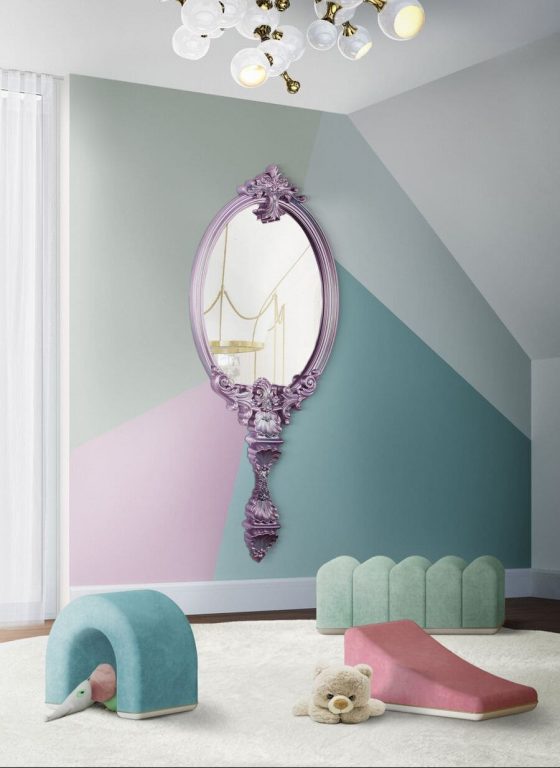 CHAMELEON PINK MIRROR: MODERN KIDS' WALL MIRROR