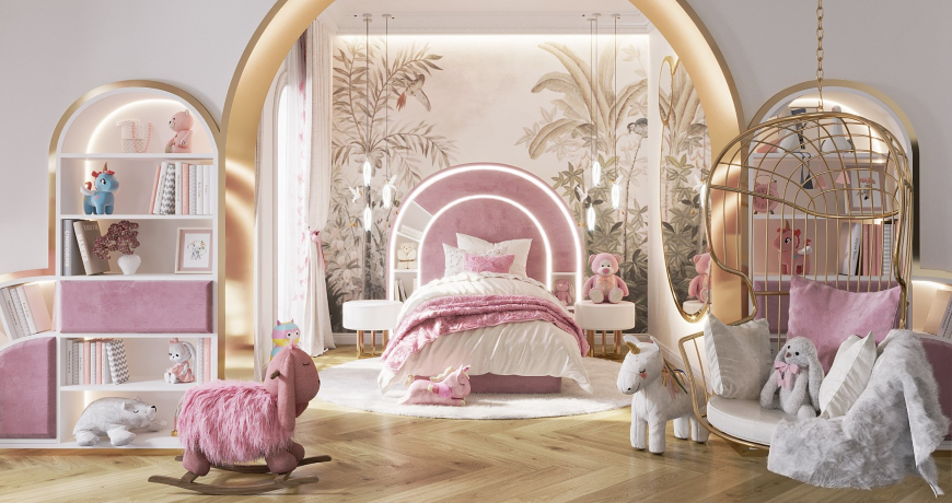 Blossom Fairytale: A Lovely Pink Bedroom For Girls