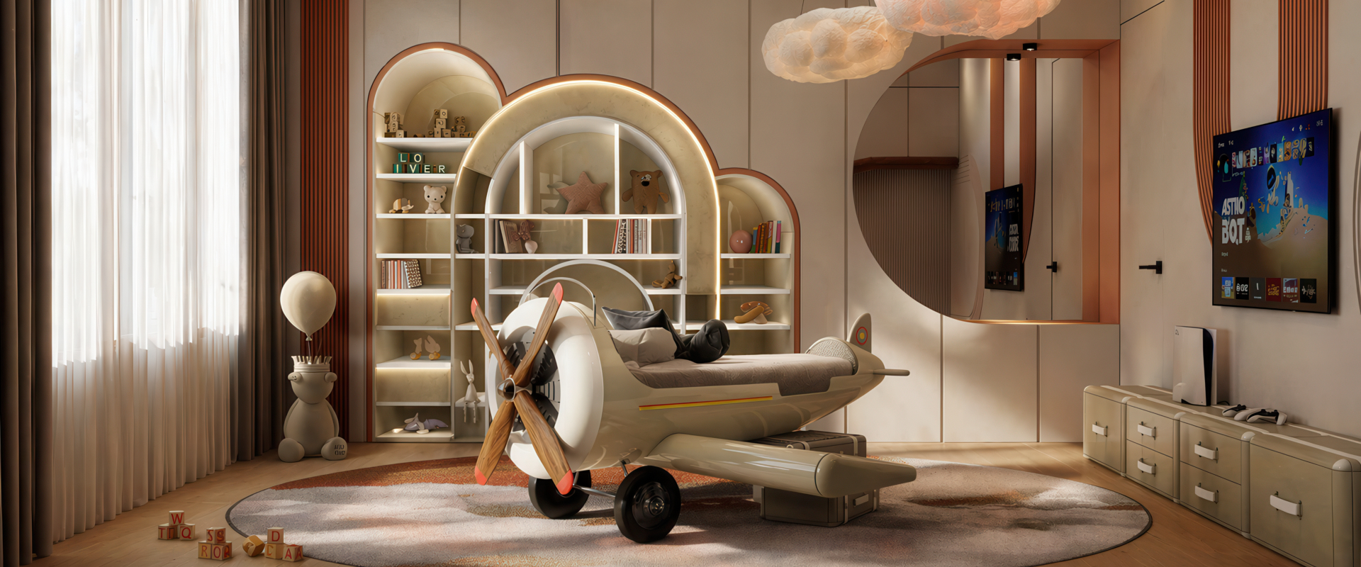Menu Visual Image Soft Tones, Big Dreams: A Selection of Stylish Neutral Kids’ Bedroom Designs