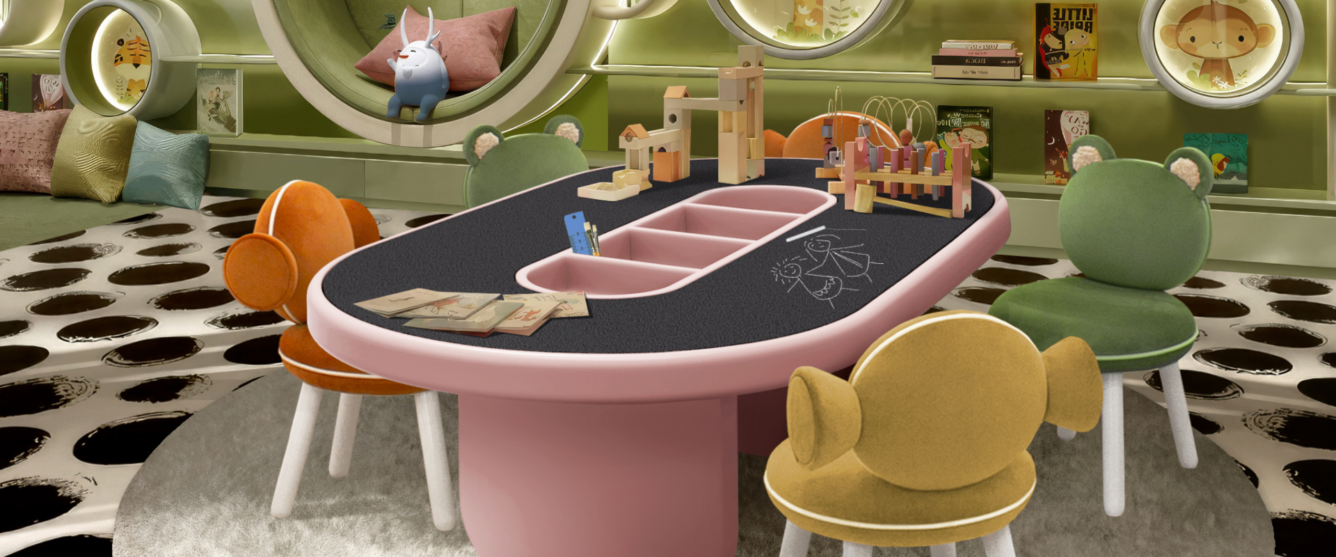 Menu Visual Image 5 Kids’ Furniture Designs to Discover at Salone del Mobile 2026